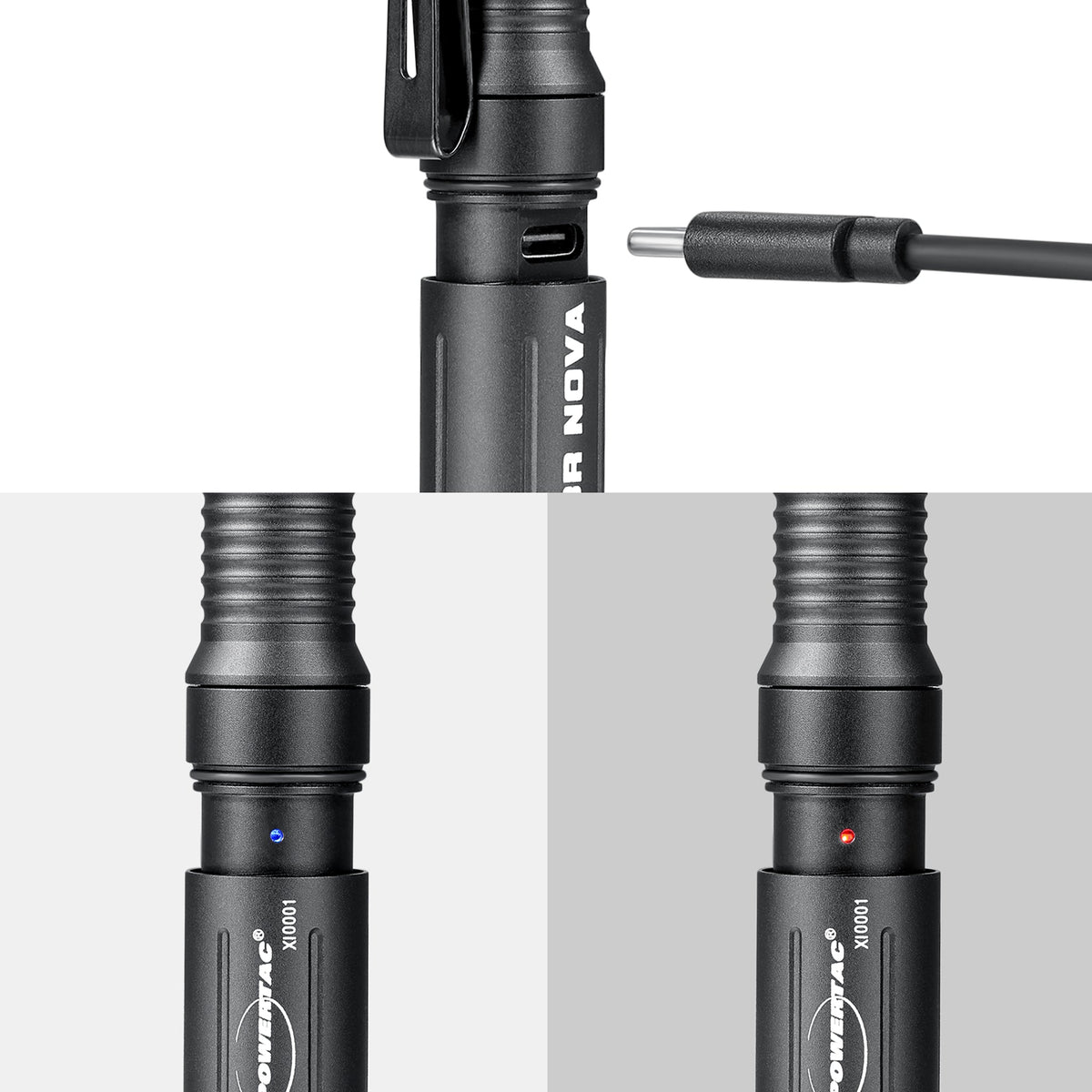 Powertac E3R Nova Rechargeable EDC Flashlight – 820 Lumens