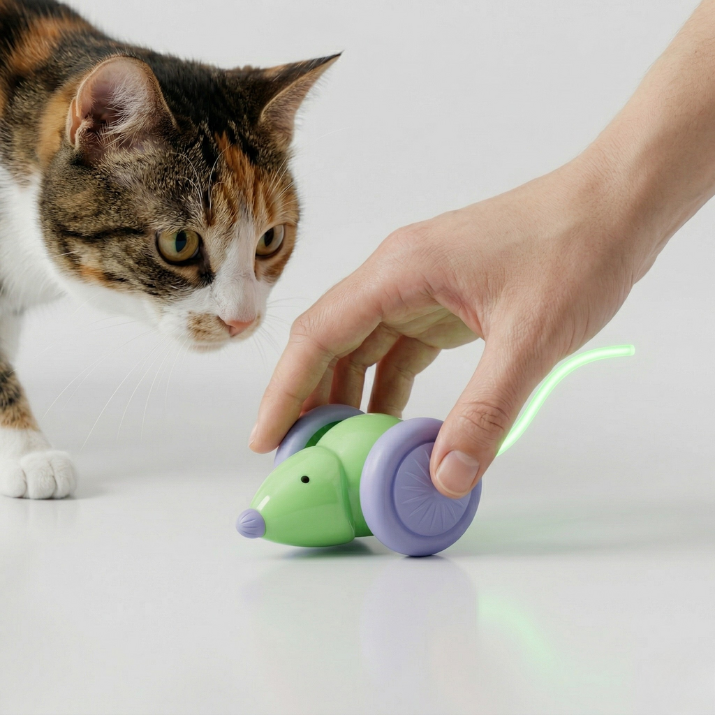 Interactive Hunting Mouse Toy for Cats