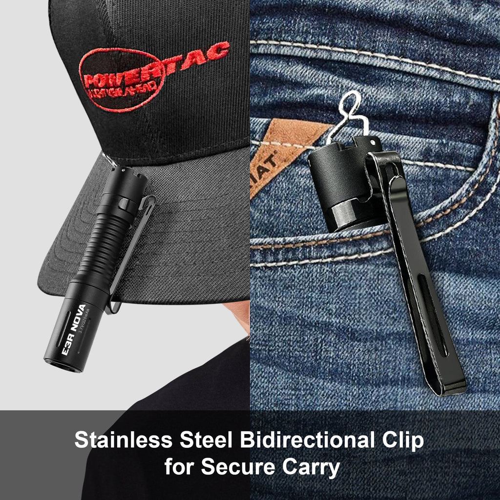 Powertac E3R Nova Rechargeable EDC Flashlight – 820 Lumens