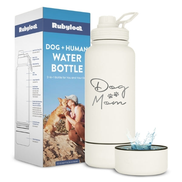Rubyloo 2-in-1 Dog + Human Travel Water Bottle
