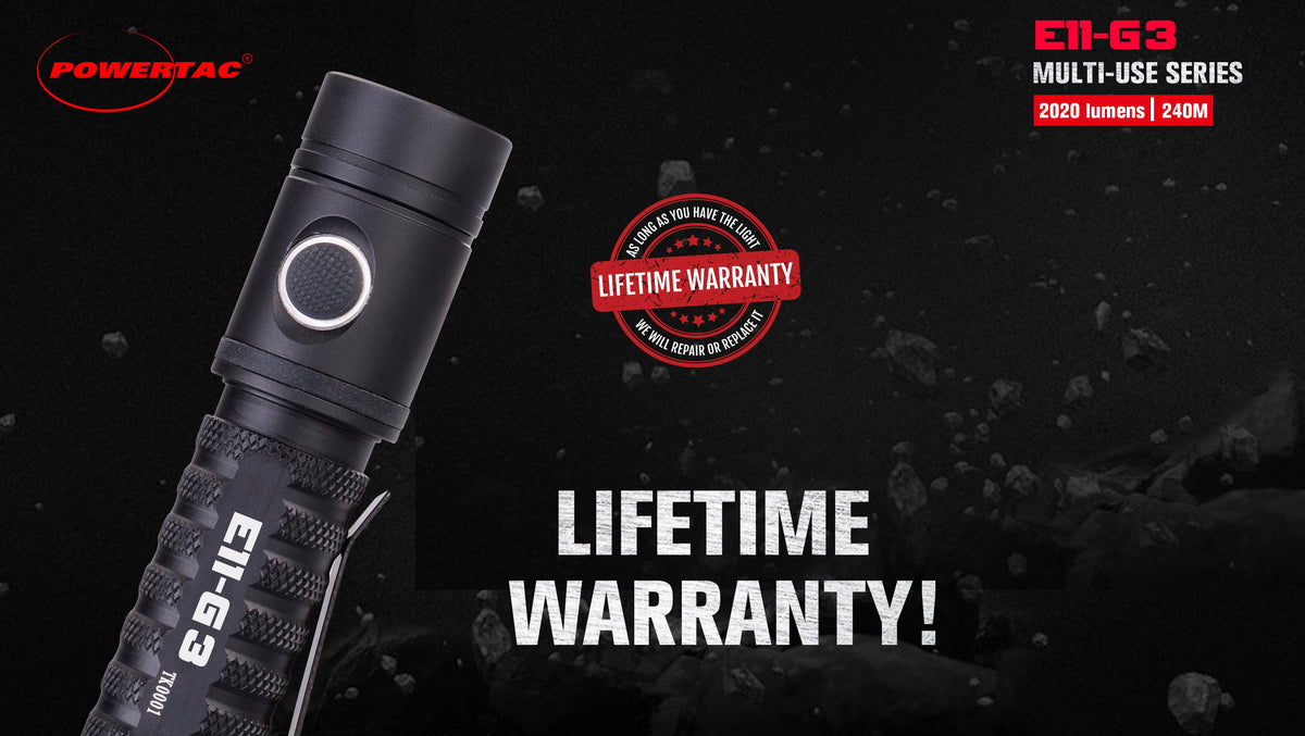 Powertac E11 Gen3 Rechargeable EDC Flashlight – 2020 Lumens