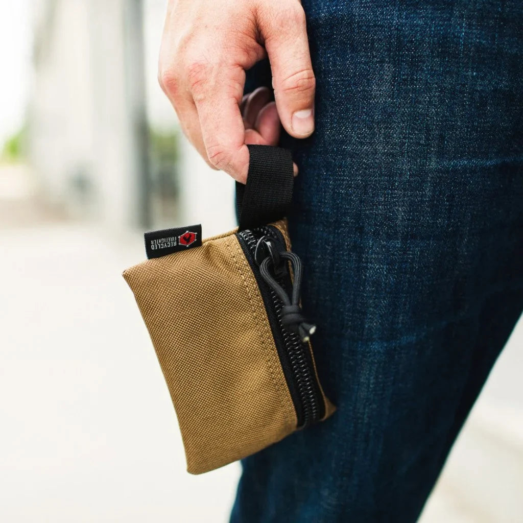 Recycled Firefighter Truckie Small EDC Gear Pouch