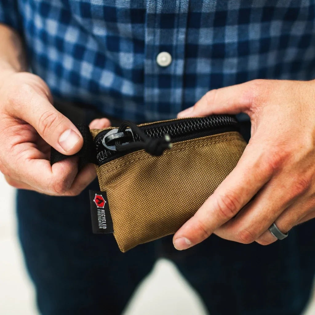 Recycled Firefighter Truckie Small EDC Gear Pouch