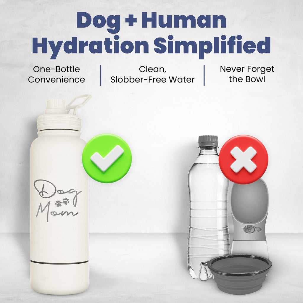 Rubyloo 2-in-1 Dog + Human Travel Water Bottle