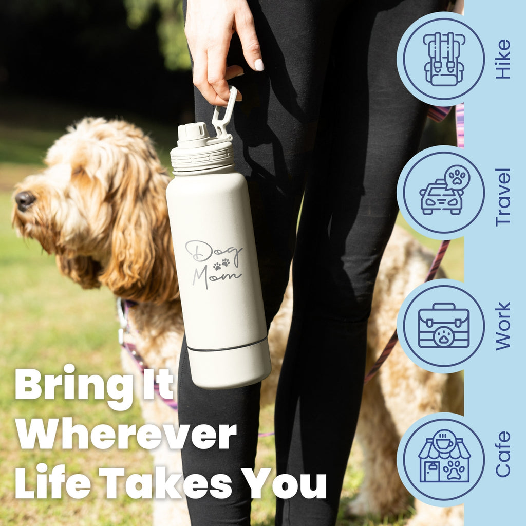 Rubyloo 2-in-1 Dog + Human Travel Water Bottle