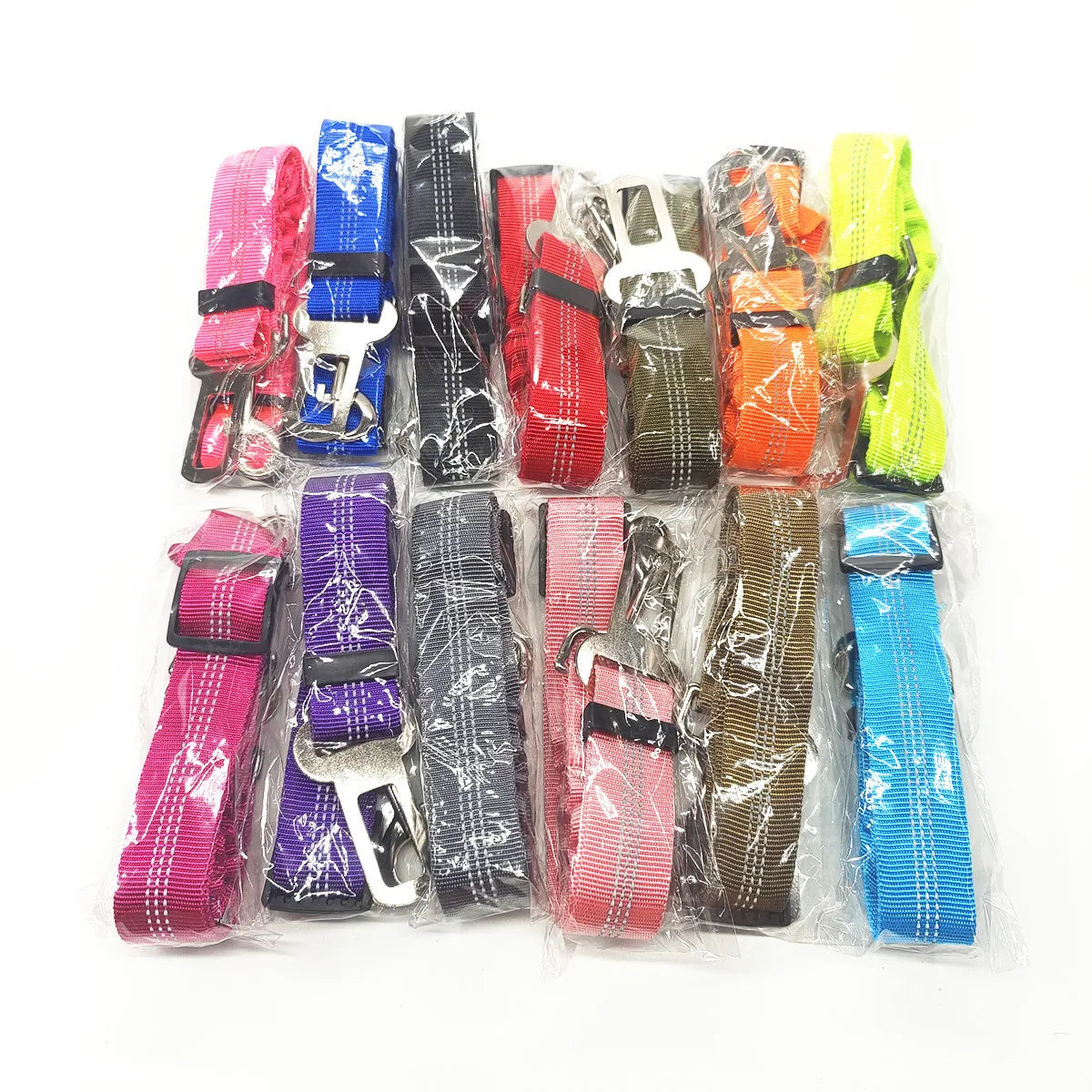 Reflective Adjustable Dog Car Seat Belt