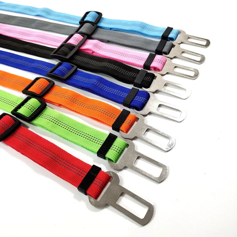 Reflective Adjustable Dog Car Seat Belt