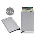 Slim RFID-Blocking Metal Pop-Up Wallet