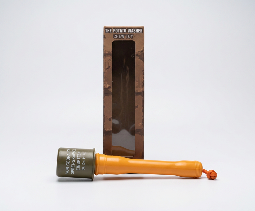 Potato Masher Rubber Dog Chew Toy