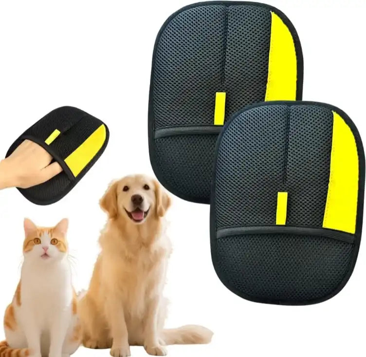 Pet Grooming & Deshedding Glove for Dogs & Cats
